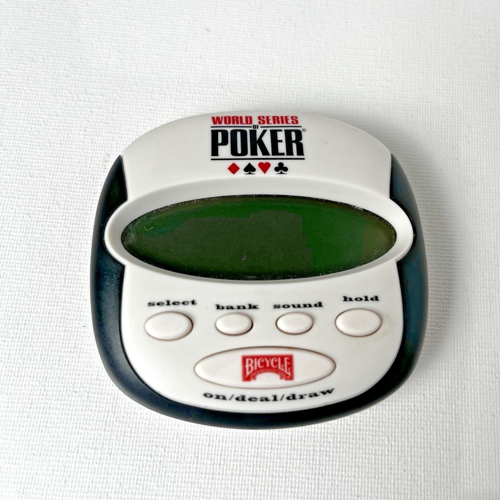 World Series of Poker Electronic‎ Handheld Game WSOP Bicycle Tested Working